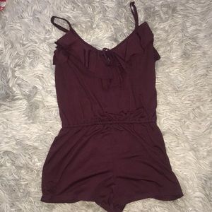 Maroon Romper